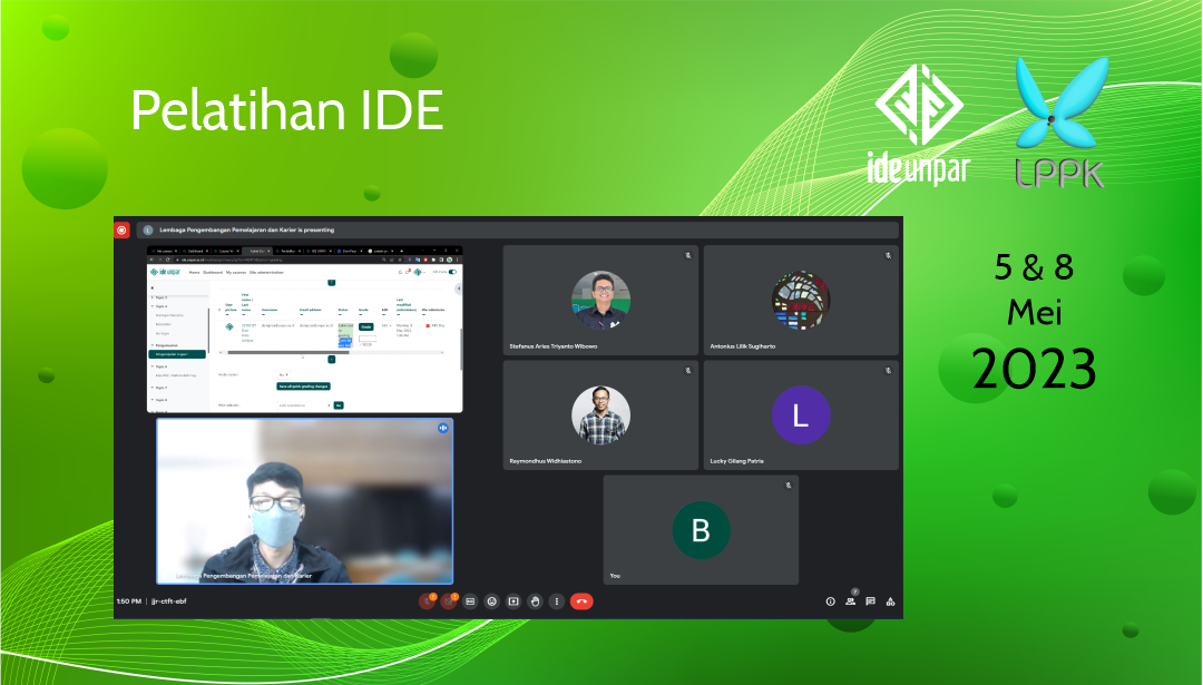 Pelatihan IDE, 5 & 8 Mei 2023